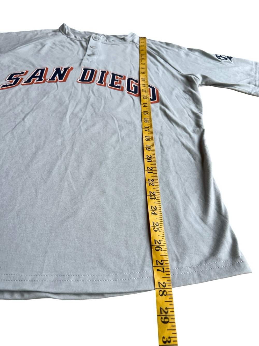 San Diego SD Padres MLB 1999 Tony Gwynn Gray Jersey Henley Shirt Adult M SGA #19 - Picture 7 of 8